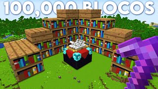 Eu Construí A Mesa de Encantamento Mais Top do Minecraft!!!