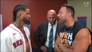 LA Knight confronts Jey Uso - WWE RAW | Sep. 15, 2025