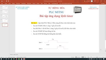 Bài tập PLC Mitsu : 2 đèn sáng tắt theo chu trình cơ bản.