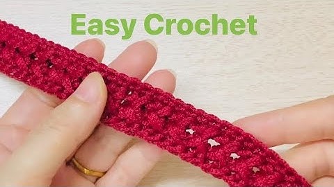 Crochet bag strap Móc dây quai túi xách handmade Hướng dẫn móc len đơn giản