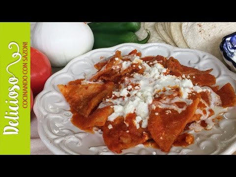 Chilaquiles Rojos Súper Faciles y Deliciosos / Mexican Red Chilaquiles