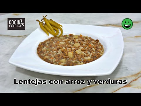 Lentejas con arroz y verduras, receta vegana para perder peso By Javier Romero