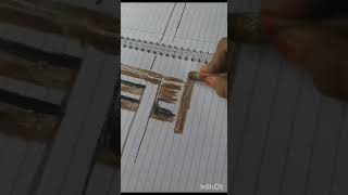 how to draw# the #brooklyn bridge#easily # with # the pastel colours