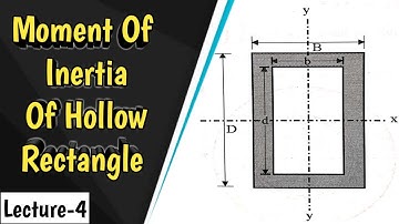 Moment Of Inertia Of Hollow Rectangle | Lecture 4 | Engineering Mechanics | Civil Stuff