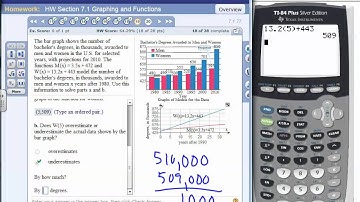 Section 7.1 Homework Exercises #19 through #22 in MyMathLab