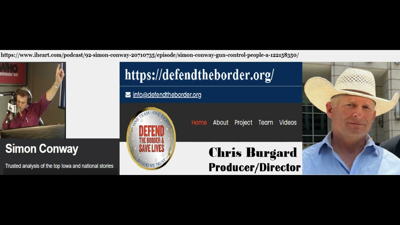 Chris Burgard on the Simon Conway Radio Show - Death County & The River of Broken Dreams