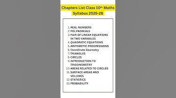 Class 10th Maths Syllabus 2025-26 #class10maths #class10th #cbse2025 #shortsfeed #class10 #cbse