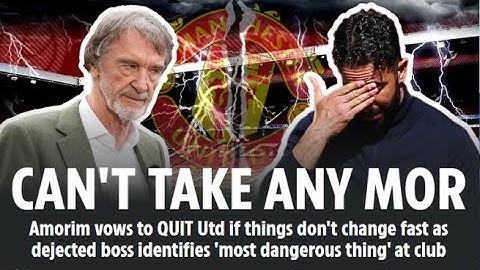 ‘I’ll Step Down!’ Ruben Amorim’s Explosive Warning to Manchester United