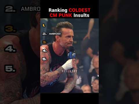 Ranking The COLDEST CM Punk Insults 