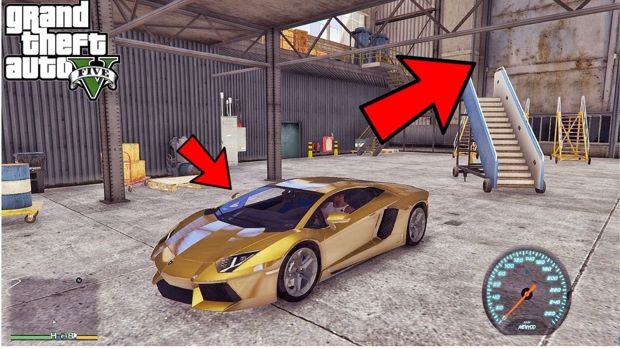 Can You Sell Cars In Gta 5 Story Gta 5 Secret Location For Pure Gold Lamborghini Youtube