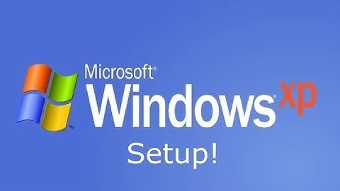 Windows XP Setup Video (2016)