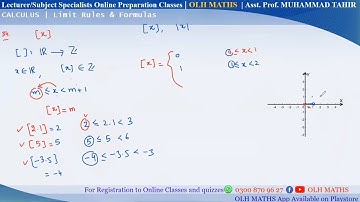 Bracket Function | Limit Rules and Formulae Part-4 | Calculus | Lecturer Maths Online | OLH Maths