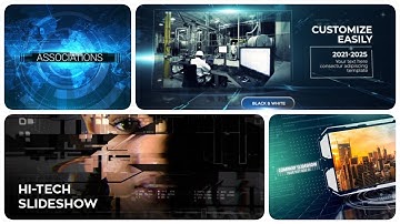 TOP 10 Hi-Tech Slideshow After Effects Template 🎬💣 (After Effects template)