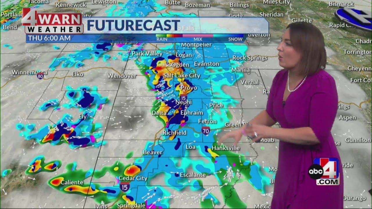 Soggy commute expected Thursday morning as storm blows into Utah - YouTube