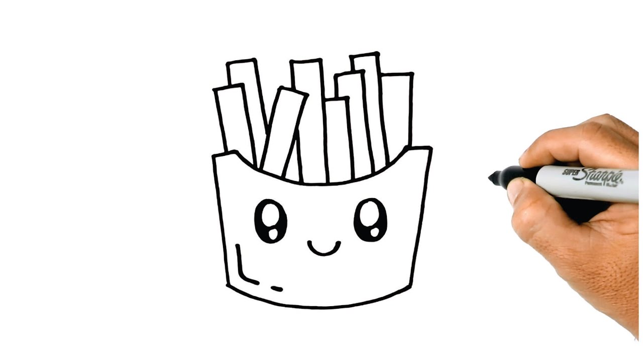 How To Draw A FRENCH FRIES Easy And Simple YouTube How to draw a french fries easy and simple youtube