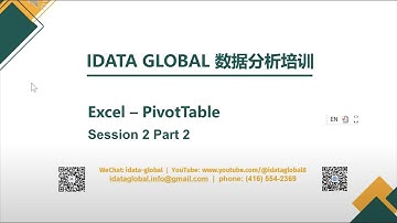 【Excel职场必备技能免费学习】透视表数据分析实战12小时直播免费学习- 手把手教学最实用透视表技能。小白快速进阶高手，实现职场升职薪资翻倍。技能+证书+推荐信助力职场快速成功。第2节课part 2