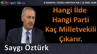 SAYGI ÖZTÜRK : Hangi İlde Hangi Parti Kaç Milletvekili Çıkartır : Sözcü