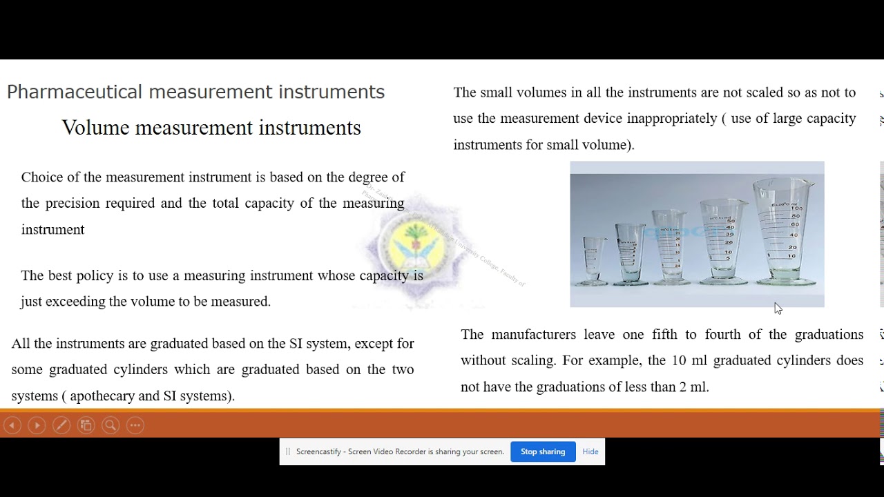 Volume measurement and aliquot method YouTube