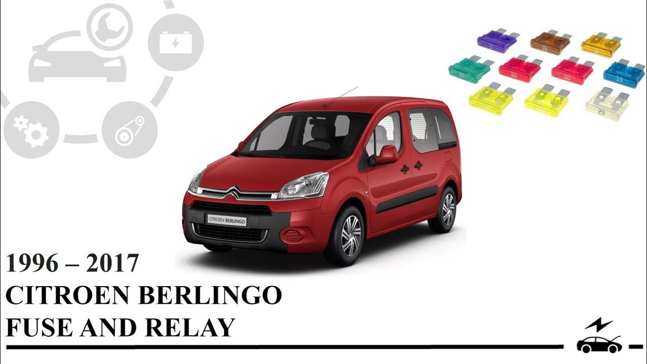 Fuse box diagram Citroen Berlingo and relay with assignment and