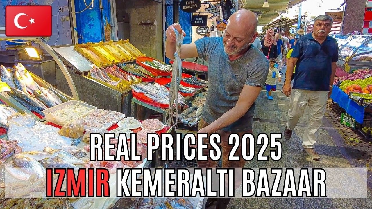 Izmir Turkey Bazaar Prices 2025 (4K) | Latest Prices & Fresh Produce in KEMERALTI Market
