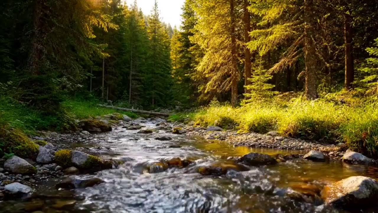 🌊 Fall Asleep Fast with Forest River Sounds | Deep Sleep Nature Ambience 😴