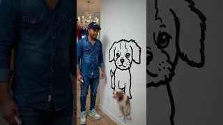 baby dog #vairalvideo #creativestyle #shortvideo #animals #dog #drawing
