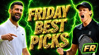 Wimbledon Tennis Best Bets, Picks, Player Props Analysis & Predictions FREE Today Friday July 10th