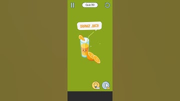 Brain Up Quiz Level 30 Make orange juice answer hint - Gameplay Solution Walkthrough