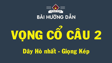 Bài hướng dẫn: VỌNG CỔ CÂU 2 (Hò nhất - Giọng Kép) | Diễn giải chi tiết | Cổ Nhạc Tri Âm