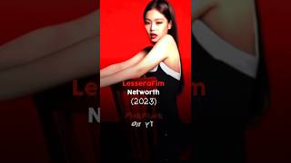 LESSERAFIM networth 2023! #kpop #viral #lesserafim #eunchae #chaewon #yunjin #sakura #kazuha #garam