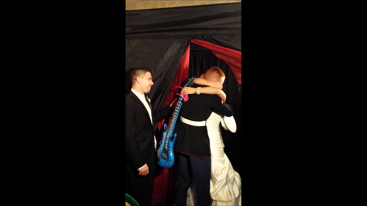 Our Marine cousin comes home to surprise Melissa and Jonathan for their wedding.