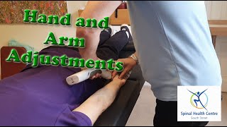 Chiropractic Activator Adjustment hands and arms