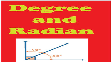 What is degree and radian in Urdu/Hindi.