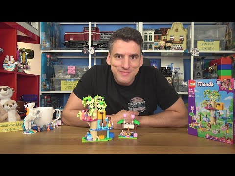 YouTube thumbnail: Mit Profi-Wollknäuel! LEGO® Friends 42666 Katzengeburtstagsparty