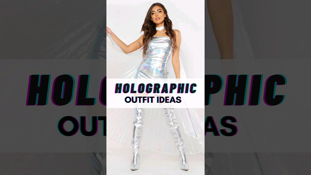 Holographic Outfit Ideas for Women 👗 #shorts #fashion