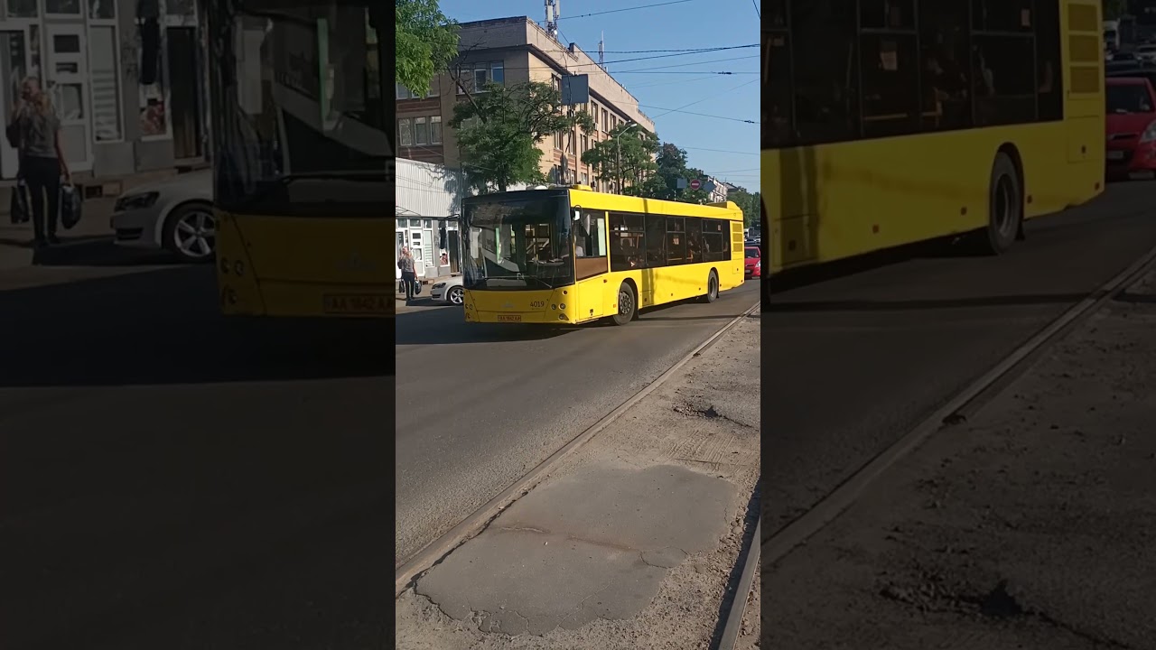 Автобусный маршрут №7К (Пл. Вокзальная - Ул. Андрея Сахарова) модель: МАЗ 203 борт. номер; 4019