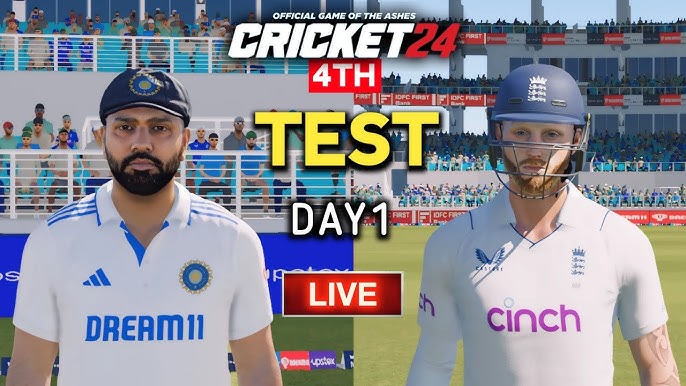 India vs England 4th TEST Day 1 Match | England Tour Of India 2024 | Live |  - YouTube