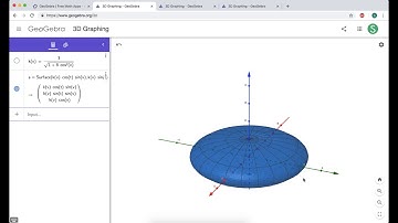 Graphing Spherical Coordinates in GeoGebra 3D (Part 3): An Ellipsoid using Scalar Function