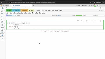 How to Create Matrices Using SageMath in Jupyter with CoCalc