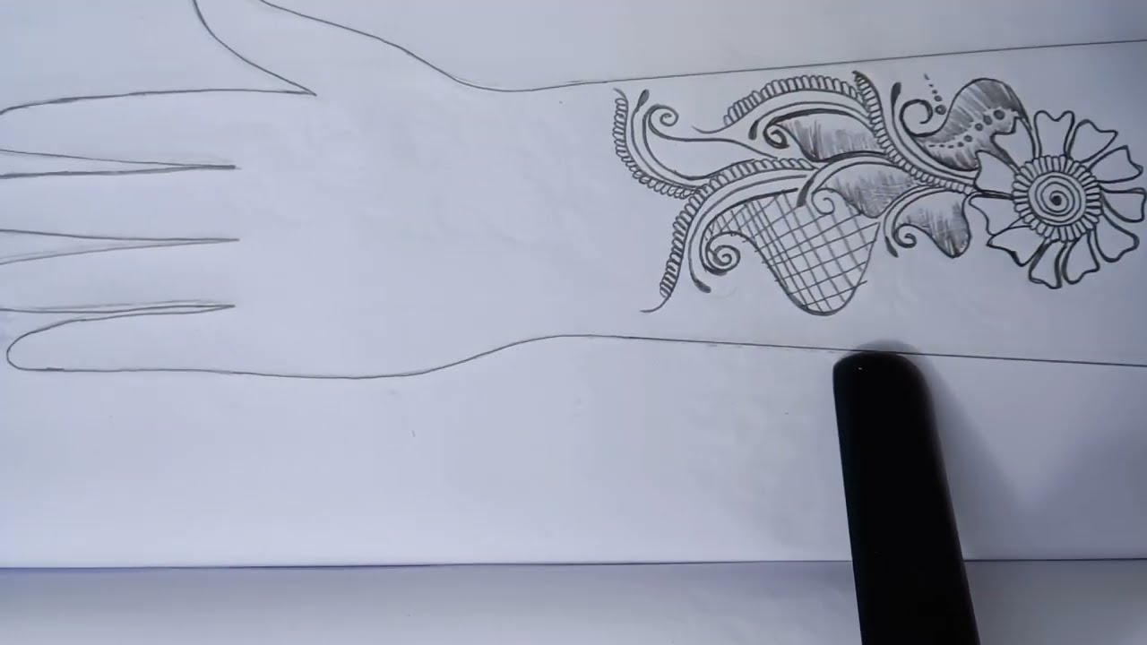 Arabic mehendi design/mehendi design/cone design/henna design/Arabic design 