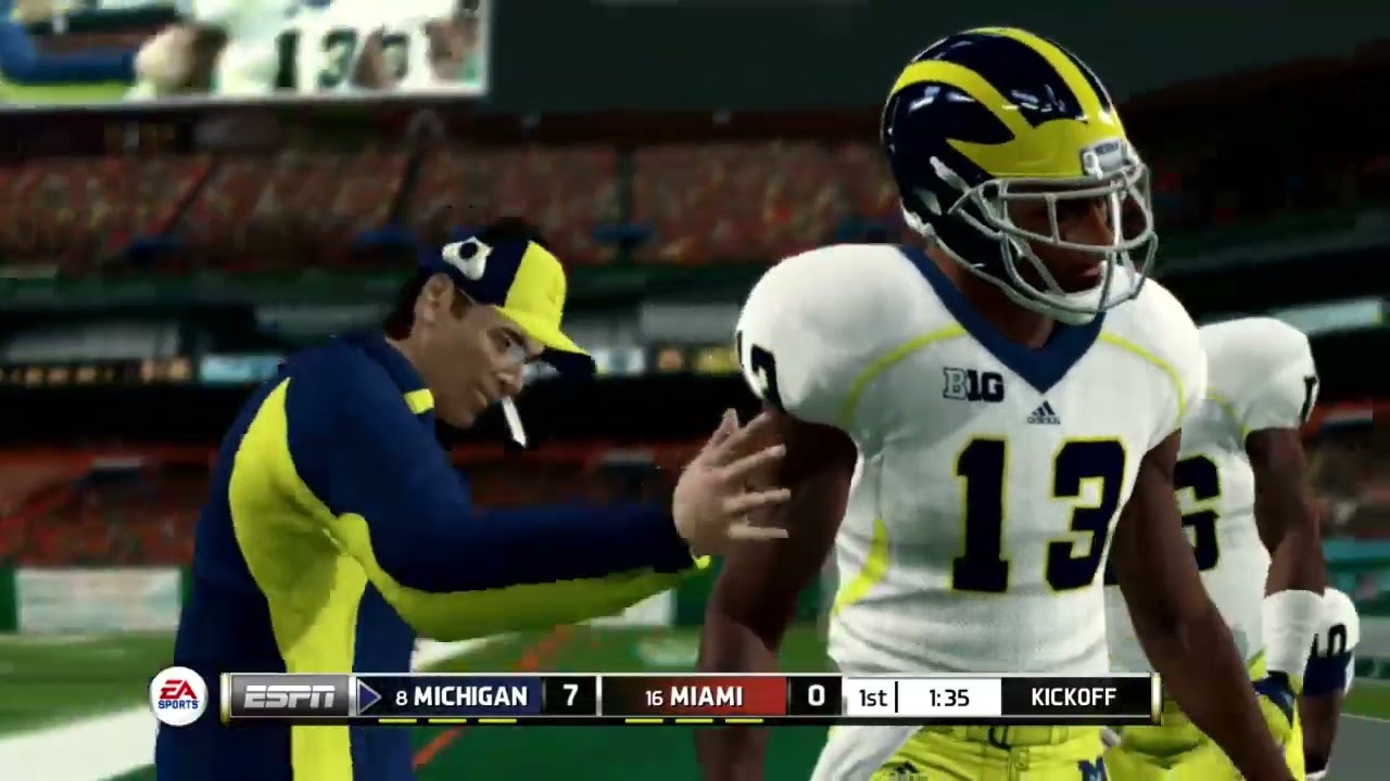 20 Michigan vs 21 Miami - NCAA Football 26 - Updated 2025-26 Rosters NON SCHEDULED Match
