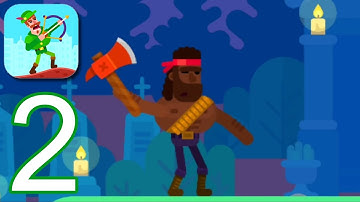 Bowmasters - Gameplay Walkthrough Part 2 - Arnold (ios,Android)