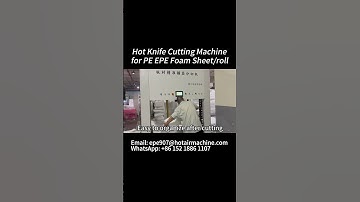 See Foam Cutter Hot Knife Cutting Machine for PE EPE Foam Sheet and Roll