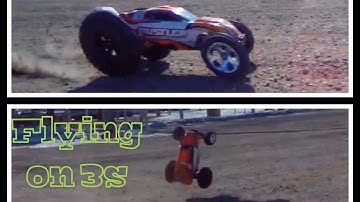 RC Overdose-Rustler SV3 Flying on 3s(Intense Speed)(Trenchers 2.8s)
