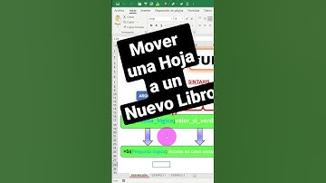 Cómo MOVER una HOJA de Excel a un NUEVO LIBRO #SHORTS