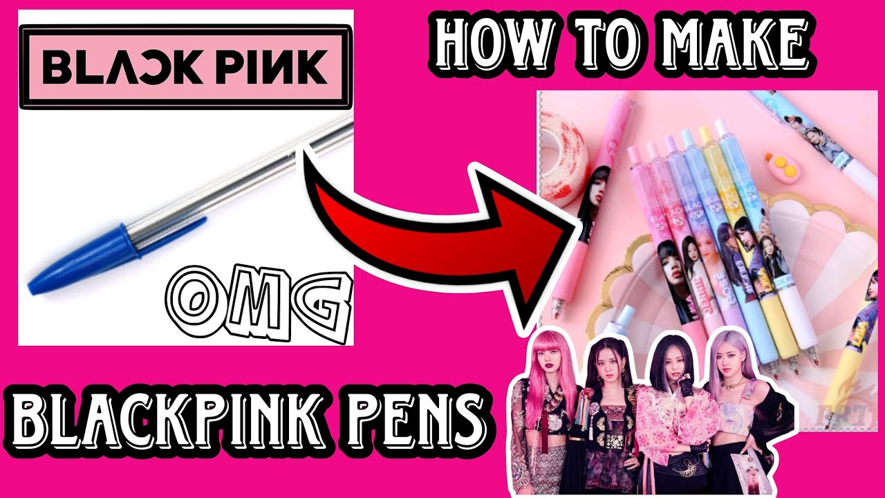 how to make Blackpink stationary / blackpink pen topper / 
