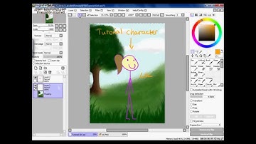 Paint tool SAI -putting backgrounds in- [Tutorial Eng.]