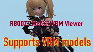 R800Zz Webxr Vrm Viewer