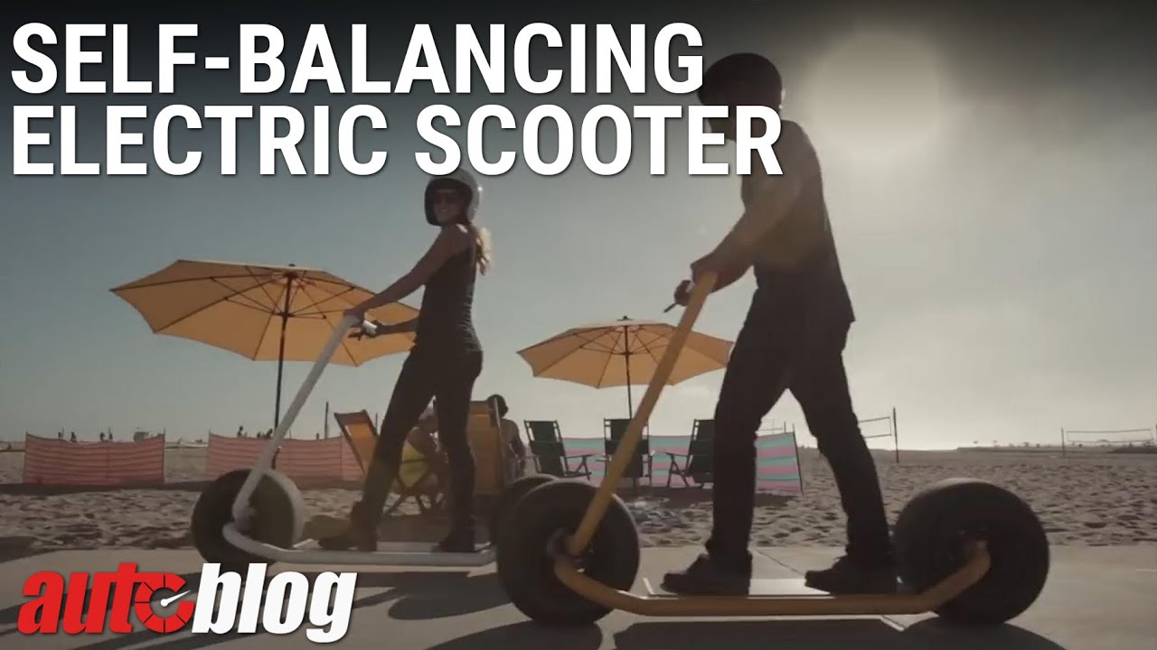 Self balancing electric scooter