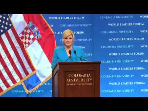 President Kolinda Grabar-Kitarović of Croatia - Columbia World Leaders Forum